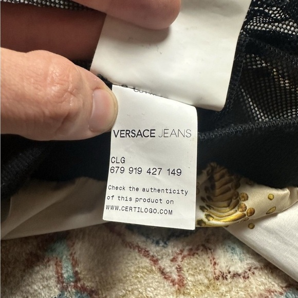 Versace Gold Chains Zip-up Light Jacket Medium - Picture 4 of 8